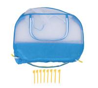 Dilwe Tienda de Campaña Portátil Plegable para Mascotas Pequeñas con Fondo Extraíble para Actividades Al Aire Libre, Ideal para Perros y Gatos, Tela de 66,9 X 33,4 X 23,6 Pulgadas (Blue)