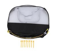 Dilwe Tienda de Campaña Portátil Plegable para Mascotas Pequeñas con Fondo Extraíble para Actividades Al Aire Libre, Ideal para Perros y Gatos, Tela de 66,9 X 33,4 X 23,6 Pulgadas (Black)