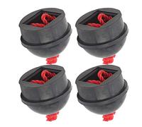 Dilwe Titular de la tiza de la cua, 4pcs de goma titular de la tiza de goma del bolsillo de billar de la piscina titular de la tiza con el accesorio del cable (negro)