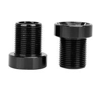 Dilwe Tornillo del Juego de bielas, M15 * 19 Tornillos del Soporte Inferior Estriado Tornillos de Eje BB de Bicicleta de Titanio(Negro)