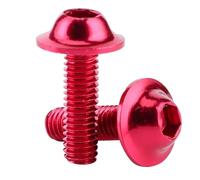 Dilwe Tornillos para Parabrisas de Motocicleta, M5 Metal y Goma, Kit de | Sujetadores de carenado, Resistencia a las vibraciones en los puntos de montaje, Patrón estándar para motos deportivas de