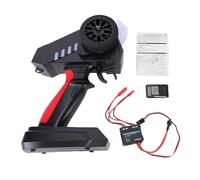 Dilwe Transmisor y Receptor RC, Mando a Distancia de 2,4 GHz con Receptor y 50A ESC, Rango de Control de 200m, Luces Intermitentes