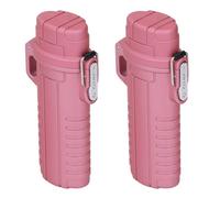 Dilwe Tubo de Almacenamiento, Contenedor de Plástico Compacto, Ligero e Impermeable con Tapa Hermética, para Llaves y Objetos de Valor Pequeños Durante el Viaje (Rosado Oscuro)