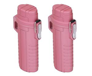 Dilwe Tubo de Almacenamiento, Contenedor de Plástico Compacto, Ligero e Impermeable con Tapa Hermética, para Llaves y Objetos de Valor Pequeños Durante el Viaje (Rosado Oscuro)