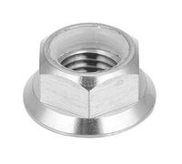 Dilwe Tuerca de brida de titanio, 1 pieza antioxidante M5 M6 M8 M10 M14 brida hexagonal tuercas de bloqueo para bicicletas motocicletas (M10 x 1,25)