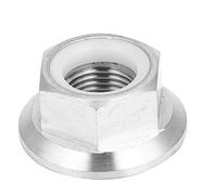 Dilwe Tuerca de brida de titanio, 1 pieza antioxidante M5 M6 M8 M10 M14 Tuercas de bloqueo hexagonal para bicicletas motocicletas (M14 x 1,25)
