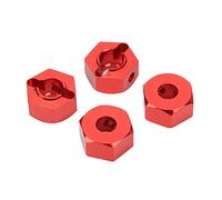 Dilwe Tuercas de Cubo de Rueda Hexagonal de 12 Mm Adaptador de Cubo de Accionamiento Hexagonal de Rueda de Aleación de Aluminio 4 Piezas Alta Precisión Fácil Instalación para 1 10 RC Car para Senton