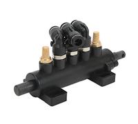 Dilwe Válvula de Aire con Control de Pie Válvula de Pedal de Control de Aire de Aleación de Aluminio Ajuste de Tubería de 5 Vías y 8 Mm Varilla de 12 Mm y 10 Reemplazo Directo para Uso en Reparación