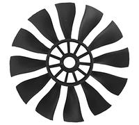 Dilwe Ventilador de Conducto, 50 Mm, Hélice de 12 Aspas, Accesorios de Ventilador de Conducto RC de Plástico con Alta Rigidez para Aviones RC, Negro (adelante otro)