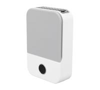 Dilwe Ventilador de Cuello Portátil, Ventilador de Refrigeración Manos con Batería de 2000 MAh con Cordón Ajustable y 3 Velocidades de Viento, para Trabajo Al Aire, Oficina, Viajes, (WHITE)