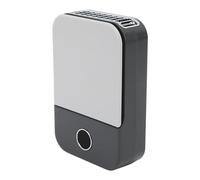 Dilwe Ventilador de Cuello Portátil, Ventilador de Refrigeración Manos con Batería de 2000 MAh con Cordón Ajustable y 3 Velocidades de Viento, para Trabajo Al Aire, Oficina, Viajes, (BLACK)