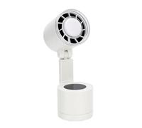Dilwe Ventilador de Escritorio Oscilante con Luz, 100 Velocidades, Recargable, 12000mAh, Ventilador de Camping Plegable con Batería para Dormitorio Al Aire