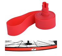 Dilwe VGEBY1 Trazadores de líneas del neumático de la Bicicleta, Cinta roja del Borde de la Tira del Borde de la Bicicleta del PVC Que se Ajusta a Las Ruedas de Montar (26inch)