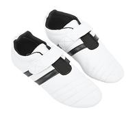Dilwe Zapatos de Taekwondo Zapatos Ligeros de Artes Marciales para Hombres y Mujeres con Suela Oxford para Box Kung Fu Tai Chi Rayas Negras (44)