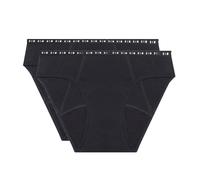 Dim 2 braguitas menstruales DIM Protect flujo abundante. Talla 44/46. Color Negro