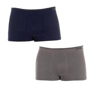 DIM - Basic bóxer sin Costuras, algodón Gris Oscuro/Azul Cobalto, M