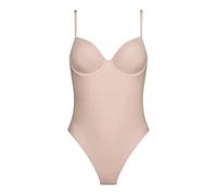 Dim Body Mujer | Corte Tanga | Acolchado & Alisador | Efecto Moldeador Invisible, Beige, M