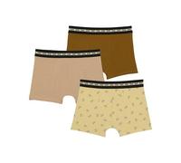 Dim Boxer Boy Fashion X3 de algodón elástico, Estampado Fun/Latte/Marrón Oliva, 6 años EU