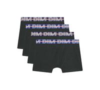 Dim Boxer Ecodim Coloridos Y Con Logo Cotton Stretch Niño x4, Negro, 4-5 años