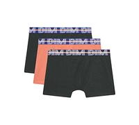 DIM Boxer Ecodim, Ropa interior de hombres Niños, Rosa/Negro (Coral/Black), 12 ans