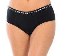 Dim Braga Tipo Short Menstrual Flujo Abundante En Algodón Orgánico Mujer x1, Negro, M
