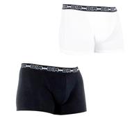 Dim Boxer Pack 2 Cotton Stretch Noir+Blanc M