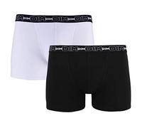 Dim Boxer Pack 2 Cotton Stretch Noir+Blanc M