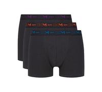 Dim Bóxers Con Cinturilla A Contraste X3, Bóxer Hombre, Grosella/Negro Naranja/Negro Azul, XL