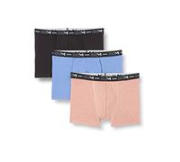 Dim Bóxers Con Cinturilla A Contraste X3, Bóxer Hombre, Moteado Desnudo/Azul Barbeau/Negro, XL