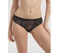 Dim Braga coordinada con encaje tropical. Negro 40/L