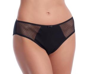 Dim Braga generosa sin Costuras de algodón orgánico x1, Negra, L Mujer