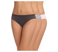 Dim Les Pockets Ecodim Coton Pack de X3, Bragas Mujer, Piel/Rosa/Perla, L
