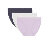 Dim Braga Les Pockets Ecodim Mujer, 100% Algodón, Multicolor, Clásico, Pack de 3 (FR/ES, Letras, L, Regular, Regular, Surtido B9R)