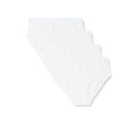 Dim Braga Maxi Quotidiens Cotton Bio Mujer x4, Blanco, XL