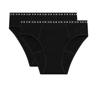 Dim Braga Menstrual Flujo Medio Para Niña x2, Negro, 14 años