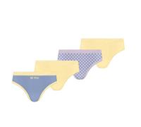 Dim Bragas algodón Slip Colores Estampados para Niña x4, Multicolor, 12 años
