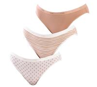 Dim - Bragas para mujer, bolsillos de algodón, cómodo x3, negro/blanco, S