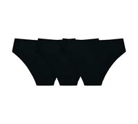 Dim Braguitas Mujer Pack Paquete de 3 Pantalones sexys sin Costuras Informales Deportivos de Color Liso para Mujer con Cintura y Calzoncillos de Media nalga Bragas Princesa Mujer Pack (Black, L)