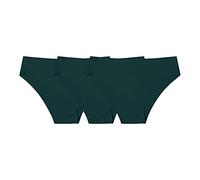 Dim Braguitas Mujer Pack Paquete de 3 Pantalones sexys sin Costuras Informales Deportivos de Color Liso para Mujer con Cintura y Calzoncillos de Media nalga Bragas Princesa Mujer Pack (Green, L)
