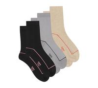 Dim Calcetines deportivos de algodón alto para Mujer X3, Multicolor, 35-38