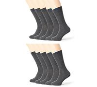 Dim Calcetines Ecodim Talón Reforzado Hombre x10, Gris, 43-46