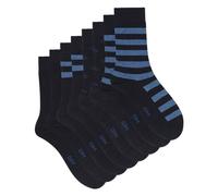 Dim Calcetines rayas estilo Ecodim Hombre X4, Azul, 40-45