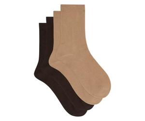 Dim Calcetines térmicos medio-altos x2 | Forro cálido y suave | Algodón transpirable | Certificado OEKO-TEX