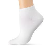 Dim Calcetines Tobilleros Efecto Segunda Piel Mujer X2, Blanco, Talla Única