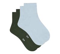 Dim Calcetines Tobilleros Skin Douceur Mujer x2, Multicolor, Talla Única