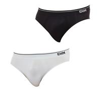 Dim Slip Seamless Coton X2 Cierre, Trufa roja/marrón Intenso, L (Pack de 2) para Hombre