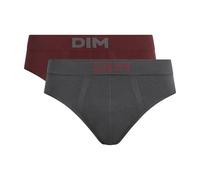 Dim Slip Seamless Micro X2 Cierre, Gris Cuarzo/Burdeos Frío, L (Pack de 2) para Hombre