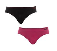 DIM Calzoncillos Tipo Slip Sin Costuras x2, Slip para Hombre, Rojo (Red), XL
