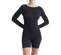 Dim Camiseta de Cachemira de Manga Larga y Cuello de Barco para Mujer x1 | Top Cálido y Ultra Suave | Ideal para Invierno | Look Elegante