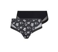 Dim Conjunto de Braguitas Generous x2, Urban Bloom/Negro, XL 2 Mujer
